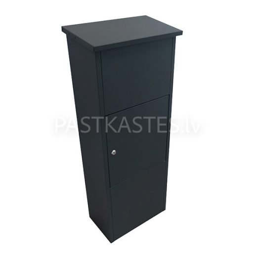 Z6 - Paciņu un paku kaste izvietošanai ārā uz zemes ir paredzēta lielāku sūtījumu saņemšanai kas parasti neietilpst standarta pastkastītēs