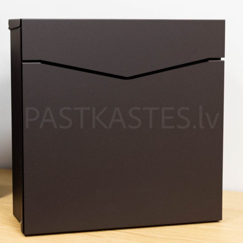 Āra pastkastīte mājai LB51, RAL 8019 Smilšu brūnā krāsā Āra pastkastīte mājai LB51, RAL 8019 Smilšu brūnā krāsā